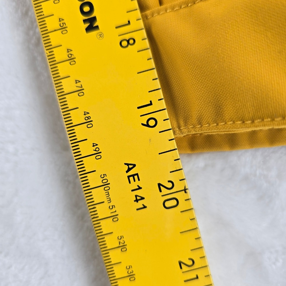 Eddie Bauer Rain Jacket Womens XL Weatheredge Hooded Parka Yellow Coat - Picture 8 of 10